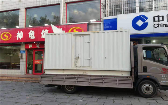 龙河镇出租发电机施工案例